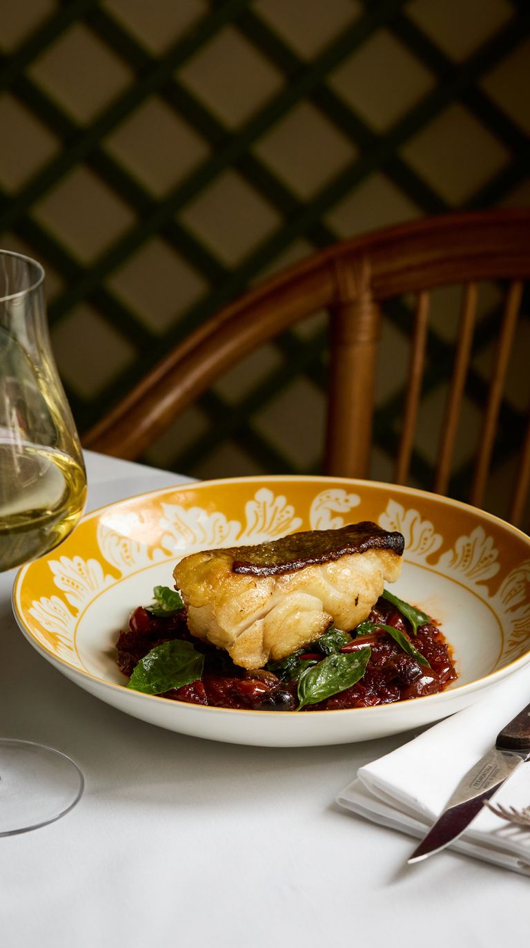 Pan-fried cod fillet